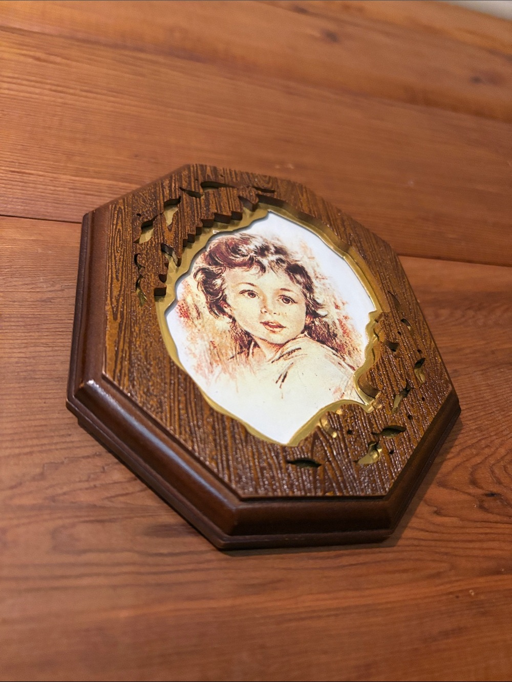 20th Century British Registered Octagonal “Old Time” Portrait